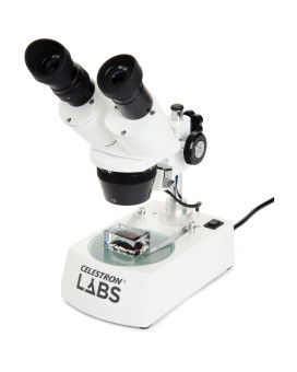 Celestron Celestron Labs Binocular Stereo Microscope 2060X Magnification Upper And Lower Led Illumination Includes 10