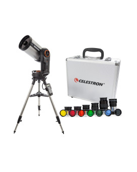 Celestron Nexstar Evolution 8 Schmidtcassegrain Telescope With Integrated Wifi Bundle With Celestron 125 Inch Eyepiece And Fil