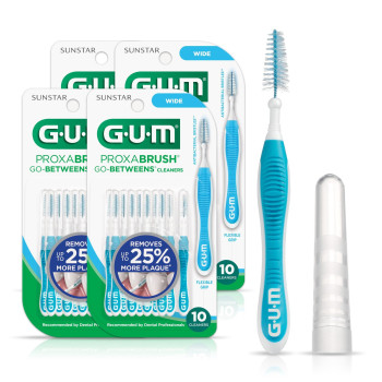 Gum Proxabrush Gobetweens Wide Interdental Brushes Soft Bristled Dental Picks For Plaque Removal Health Safe For Braces