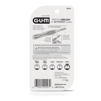 Gum Proxabrush Gobetweens Wide Interdental Brushes Soft Bristled Dental Picks For Plaque Removal Health Safe For Braces