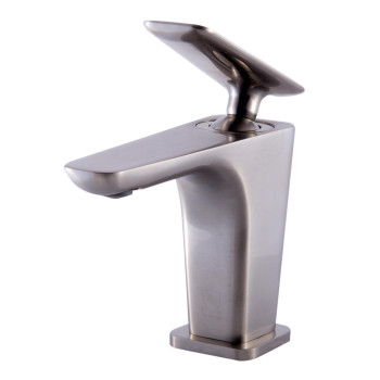 ALFI brand AB1779-BN Brushed Nickel Single Hole Modern Bathroom Faucet