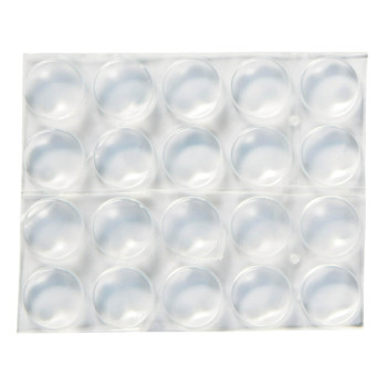 Scotch Clear Adhesive Bumper Pads 20 Pcs Selfstick Rubber Pads 12 Round Cabinet Door Rubber Bumpers Designed To Protect C