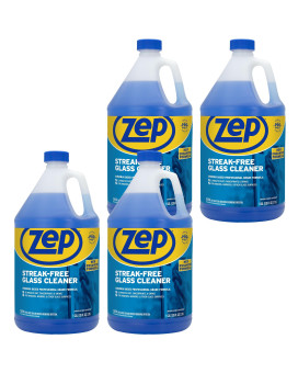 Zep Streakfree Glass Cleaner 1 Gallon Case Of 4 Zu1120128 Professional Grade Formula That Cleans Dirt Fingerprints Grim