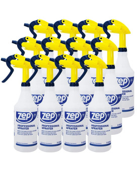 Zep Professional Sprayer Bottle 32 Oz Case Of 12 Hdpro1 Versatile Adjustable Nozzle Spray Bottles With A Fine Mist Or Po