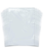 Snl Quality Zipper Locking Reclosable Clear Disposable Plastic Bags Strong 9 X 12 2 Mil 100 Bags