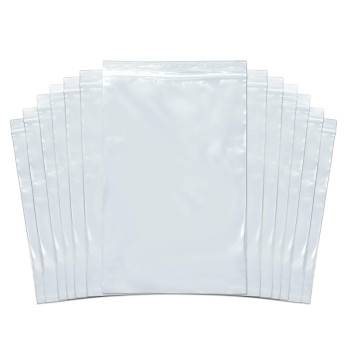 Snl Quality Zipper Lock Reclosable Clear Disposable Plastic Bags Strong 6 X 9 2 Mil 100 Bags