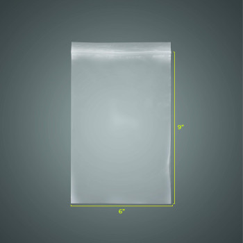 Snl Quality Zipper Lock Reclosable Clear Disposable Plastic Bags Strong 6 X 9 2 Mil 100 Bags