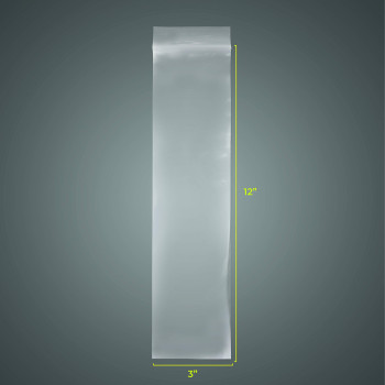 Snl Quality Zipper Lock Reclosable Clear Disposable Plastic Bags Strong 3 X 12 2 Mil 100 Bags