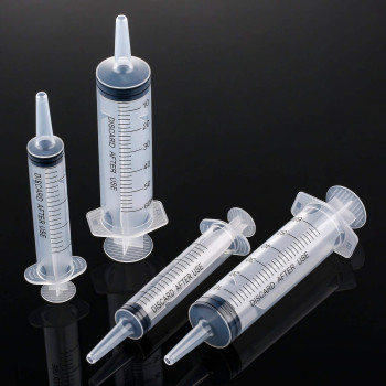 Frienda Large Plastic Syringe 4 Pack Measuring Syringe Tools Dispensing Multiple Uses 20 Ml And 60 Ml