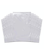 Snl Quality Zipper Lock Reclosable Clear Disposable Plastic Bags Strong 8 X 10 2 Mil 100 Bags