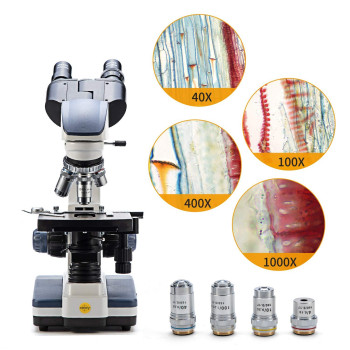 Swift Binocular Compound Microscope Sw350B 40X2500X Magnification Siedentopf Head Researchgrade Twolayer Mechanical Stage 1