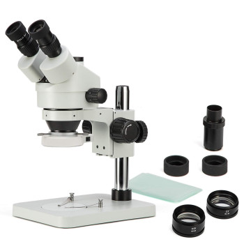 Swift Trinocular Stereo Zoom Microscope With 56Bulb Led Ring Light 35X90X Magnification Wf10X Eyepieces 07X45X Zoom Object