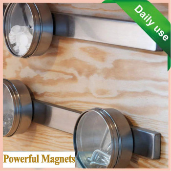 Ucinnovate Neodymium Magnets Strong Rare Earth Magnets With Adhesive Backing 8 Pack Powerful Magnetic Strip Rareearth Metal