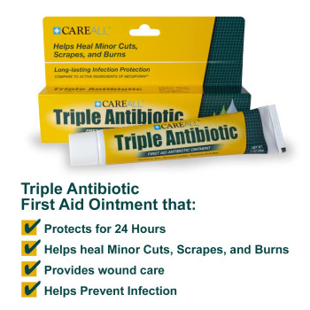 Careall Triple Antibiotic Ointment 10 Oz 3 Pack First Aid Ointment For Minor Cuts Scrapes And Burns To Help Prevent Infect