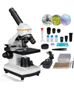 Svbony Sv601 Microscope Monocular Microscope With Mechanical Moving Platform 80X1600X Student Microscope Kit For School Educa