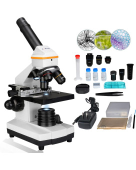 Svbony Sv601 Microscope Monocular Microscope With Mechanical Moving Platform 80X1600X Student Microscope Kit For School Educa