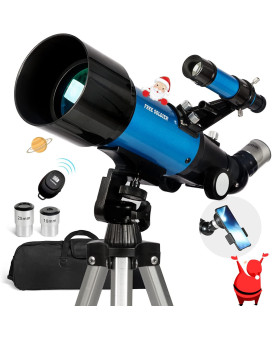 Telescope For Adults Astronomy Beginners 70Mm Aperture And 400Mm Focal Length Professional Refractor Telescope With Remote Gre