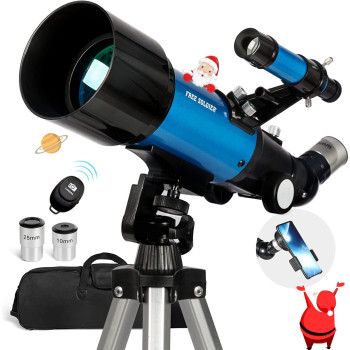 Telescope For Adults Astronomy Beginners 70Mm Aperture And 400Mm Focal Length Professional Refractor Telescope With Remote Gre