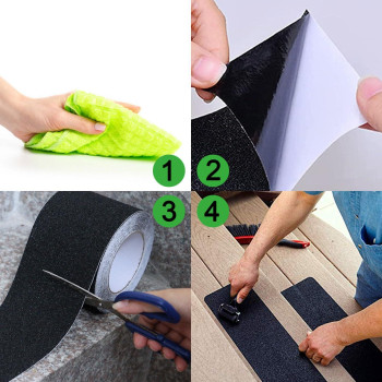 Cosimixo 6 X 35Ft Heavy Duty Anti Slip Tape Best 80Grit Friction Grip Abrasive For Stairs Outdoorindoor Skateboard Grip Tape