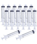 10Ml Luer Lock Syringe 20Pack Plastic 10Ml Syringes With Luer Lock Tip Individually Sterile Sealed No Needle