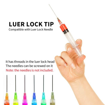 10Ml Luer Lock Syringe 20Pack Plastic 10Ml Syringes With Luer Lock Tip Individually Sterile Sealed No Needle