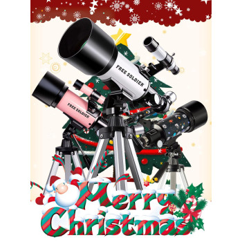 Telescope For Astronomy Beginners 70Mm Aperture And 400Mm Focal Length Professional Refractor Telescope For Adults Great Astro