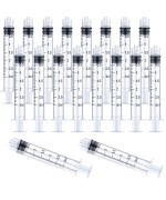 3Ml Luer Lock Syringe 20Pack Plastic 3Ml Syringes With Luer Lock Tip Individually Sterile Sealed No Needle 3Ml 2000