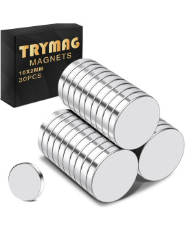 Trymag Small Magnets 30Pcs Small Round Refrigerator Magnets Tiny Rare Earth Magnets Mini Neodymium Magnets For Fridge Multius