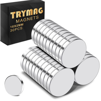 Trymag Small Magnets 30Pcs Small Round Refrigerator Magnets Tiny Rare Earth Magnets Mini Neodymium Magnets For Fridge Multius