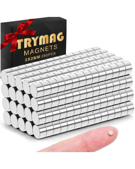 Trymag Tiny Magnets 280 Pcs Small Rare Earth Magnets For Whiteboard Mini Round Magnets Neodymium Magnets For Fridge Office C