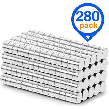 Trymag Tiny Magnets 280 Pcs Small Rare Earth Magnets For Whiteboard Mini Round Magnets Neodymium Magnets For Fridge Office C