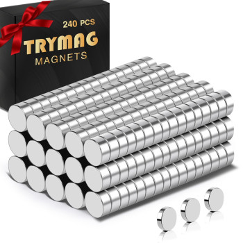 Trymag Small Magnets 240Pcs Mini Magnets Neodymium Magnets Tiny Round Fridge Magnets Small Strong Rare Earth Magnets For Fridg