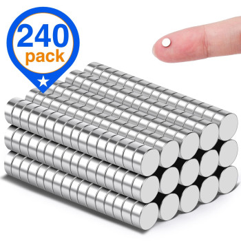 Trymag Small Magnets 240Pcs Mini Magnets Neodymium Magnets Tiny Round Fridge Magnets Small Strong Rare Earth Magnets For Fridg