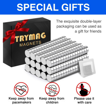 Trymag Small Magnets 240Pcs Mini Magnets Neodymium Magnets Tiny Round Fridge Magnets Small Strong Rare Earth Magnets For Fridg