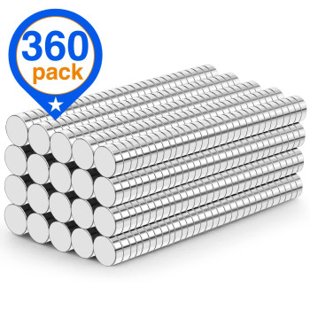 Trymag Tiny Magnets 360Pcs Small Rare Earth Magnets For Whiteboard 3X1Mm Mini Round Magnets Neodymium Magnets For Fridge Offic