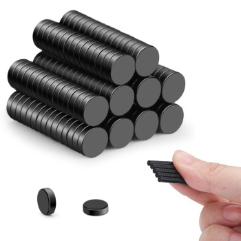 Trymag Miniature Magnets 150 Pcs Tiny Magnets Small Black Round Neodymium Disc Magnets Mini Rare Earth Magnets For Fridge Craft