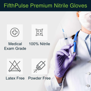 Lilac Nitrile Disposable Gloves 50 Count 3 Mil Nitrile Gloves Medium Powder And Latex Free Rubber Gloves Surgical Medica