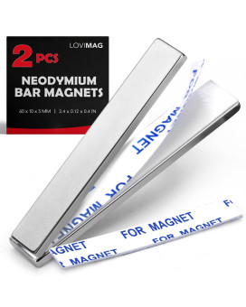 Lovimag Strong Neodymium Bar Magnets With Doublesided Adhesive Rare Earth Metal Neodymium Magnet For Fridge Scientific Showe