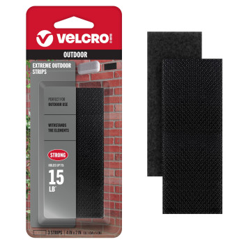 Velcro Brand Industrial Strength Fasteners Extreme Outdoor Weather Conditions Heavy Duty Strength Holds Up To 15 Lbs 4 X 2