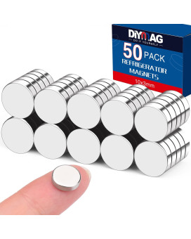 Diymag Magnets 50Pcs Small Round Fridge Magnets For Whiteboard Multiuse Tiny Neodymium Strong Office Magnets For Crafts Refr