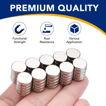 Diymag Magnets 50Pcs Small Round Fridge Magnets For Whiteboard Multiuse Tiny Neodymium Strong Office Magnets For Crafts Refr