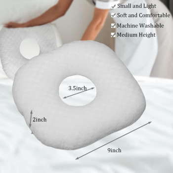 Wuronsa Ear Piercing Pillow For Side Sleepers Pillow With An Ear Hole For Cnh And Ear Pain Ear Inflammation Pressure Sores Os