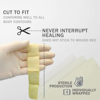 Everlit Xeroform Petrolatum Dressing Sterile Nonadherent Occlusive Fine Mesh Gauze Pad Nontoxic Gentle Patch For Burns