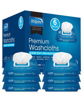 Inspire Adult Wet Wipes Adult Wash Cloths Adult Wipes For Incontinence Cleansing For Elderly 8X12 300 Count