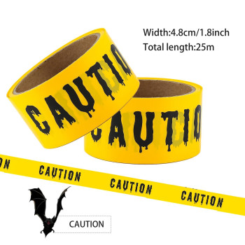 Halloween Decorations Caution Tape 19 Inch X 82 Feet Halloween Caution Tape Halloween Tape Halloween Fright Tape Scary Hazard W