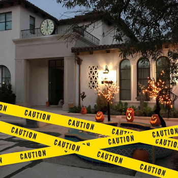 Halloween Decorations Caution Tape 19 Inch X 82 Feet Halloween Caution Tape Halloween Tape Halloween Fright Tape Scary Hazard W