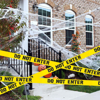 Halloween Decorations Caution Tape 19 Inch X 82 Feet Halloween Caution Tape Halloween Tape Do Not Enter Tape Scary Hazard Warni