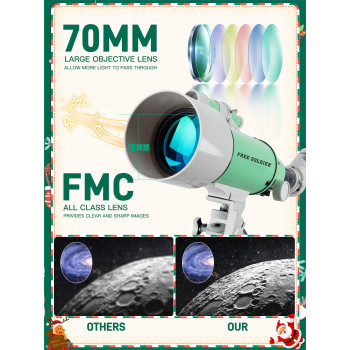 Free Soldier Telescope For Adults 70Mm Aperture And 400Mm Focal Length Professional Astronomy Telescope For Beginners Age Over