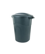 United Solution Ecosolution 32 Gallon Garbage Can Eco Green Easy To Carry Garbage Can With Sturdy Construction Passthrough H