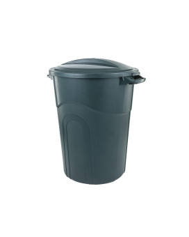 United Solution Ecosolution 32 Gallon Garbage Can Eco Green Easy To Carry Garbage Can With Sturdy Construction Passthrough H